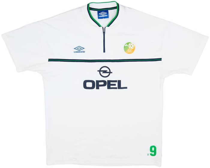 2000-02 Ireland Umbro 1/4 Zip Polo Shirt - 6/10 - (XL)