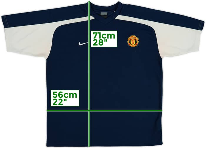 2004-05 Manchester United Nike Training Shirt - 8/10 - (L)