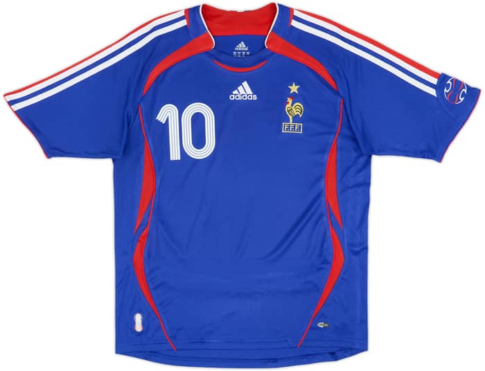 2006-07 France Home Shirt Zidane #10 - 6/10 - (XL.Boys)