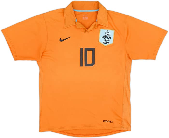 2006-08 Netherlands Home Shirt Van Der Vaart #10 - 5/10 - (M)