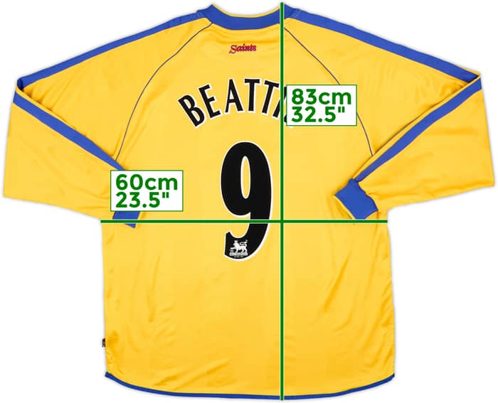 2002-04 Southampton Third L/S Shirt Beattie #9 - 8/10 - (XL)