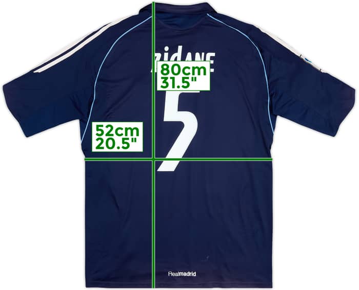 2005-06 Real Madrid Away Shirt Zidane #5 - 6/10 - (L)
