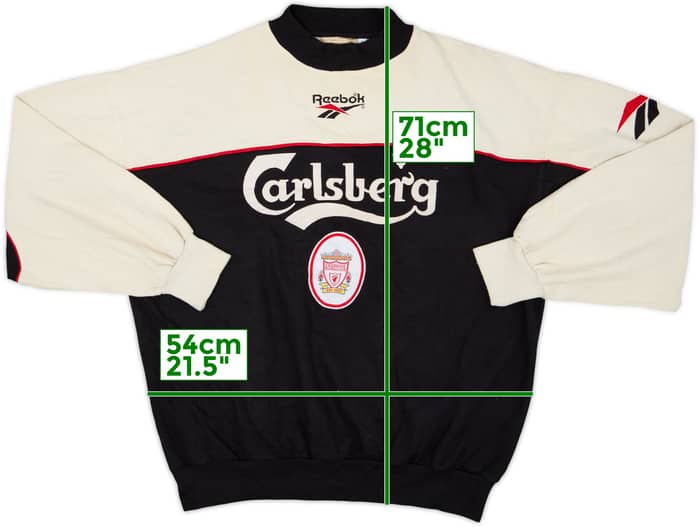 1996-98 Liverpool Reebok Sweat Top - 7/10 - (L)