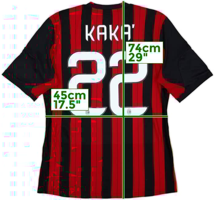 2013-14 AC Milan Home Shirt Kaka #22 - 7/10 - (M)