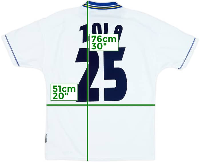 1998-00 Chelsea Away Shirt Zola #25 - 7/10 - (M)