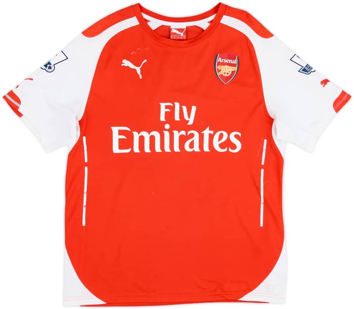 2014-15 Arsenal Home Shirt Arteta #8 - 6/10 - (M)