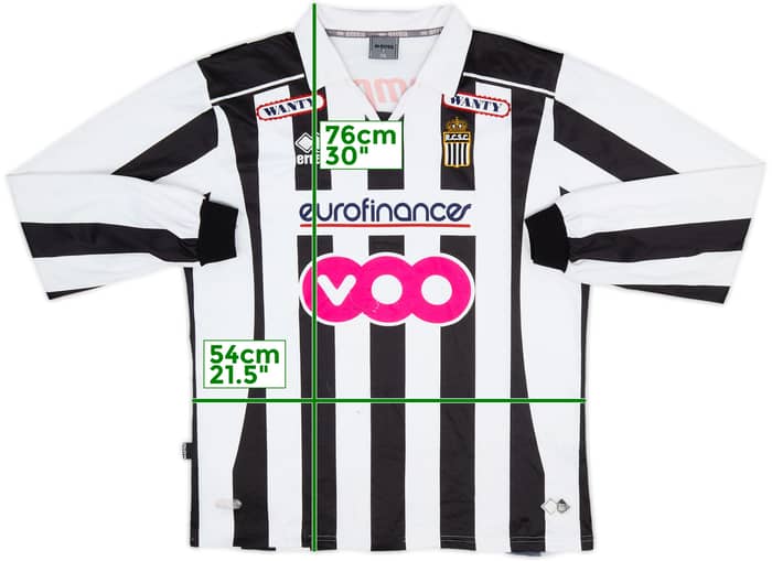 2007-08 Royal Charleroi Home L/S Shirt - 6/10 - (XL)