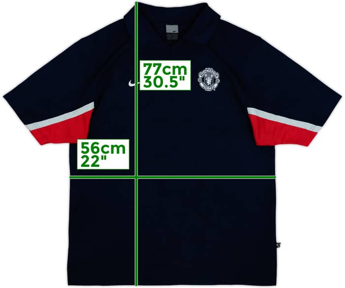 2003-04 Manchester United Nike Polo Shirt - 7/10 - (L)