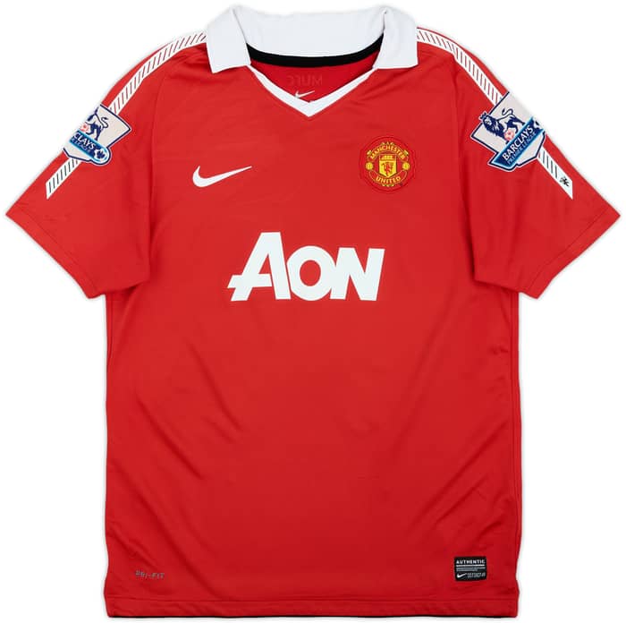 2010-11 Manchester United Home Shirt Chicharito #14 - 5/10 - (L.Boys)