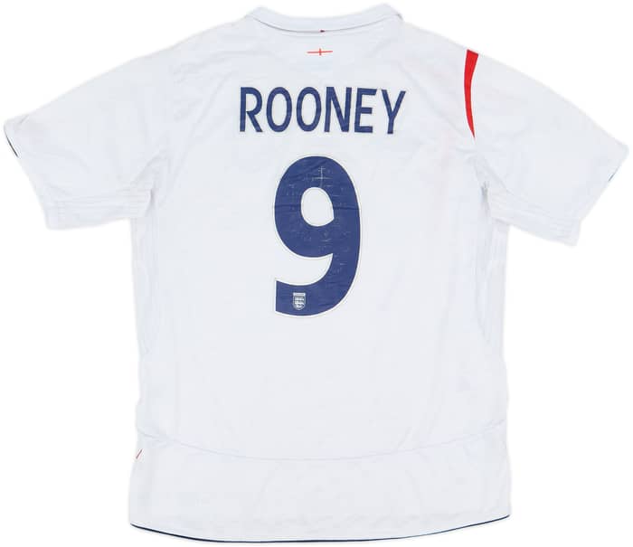 2005-07 England Home Shirt Rooney #9 - 4/10 - (L)