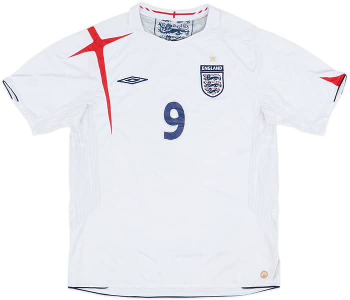 2005-07 England Home Shirt Rooney #9 - 4/10 - (L)