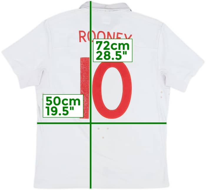 2009-10 England Home Shirt Rooney #10 - 4/10 - (L)