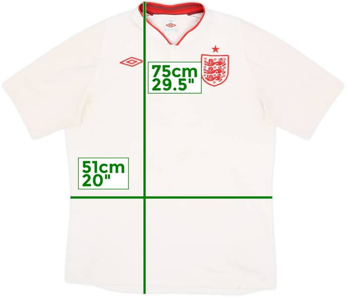 2012-13 England Home Shirt - 5/10 - (L)