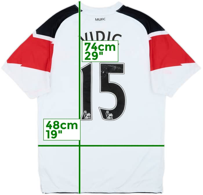 2010-12 Manchester United Away Shirt Vidic #15 - 5/10 - (M)