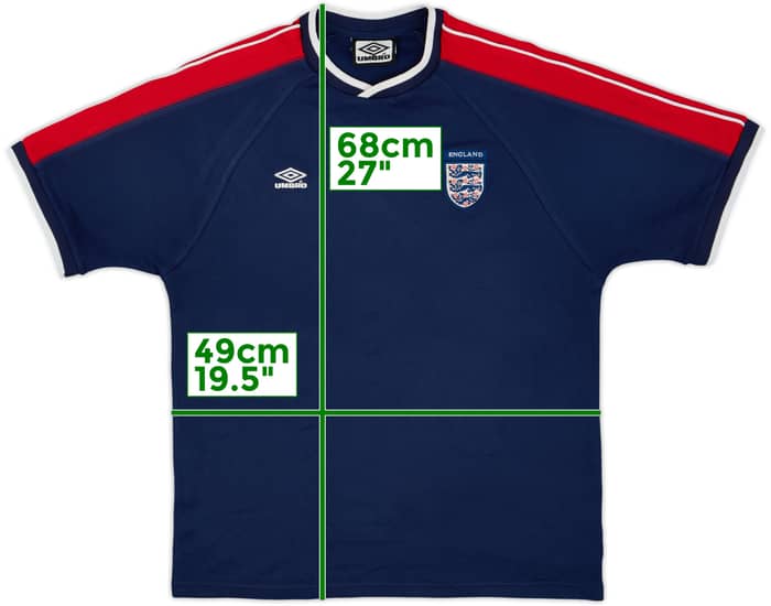 2000-01 England Umbro Training Shirt - 8/10 - (L)