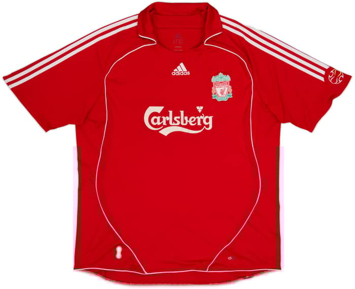 2006-08 Liverpool Home Shirt Gerrard #8 - 6/10 - (XXL)
