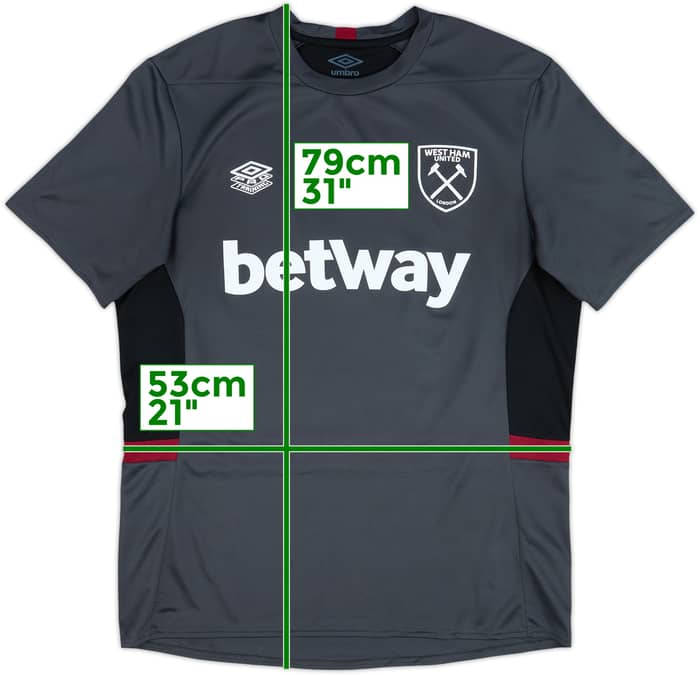 2023-24 West Ham Umbro Training Shirt - 10/10 - (XL)