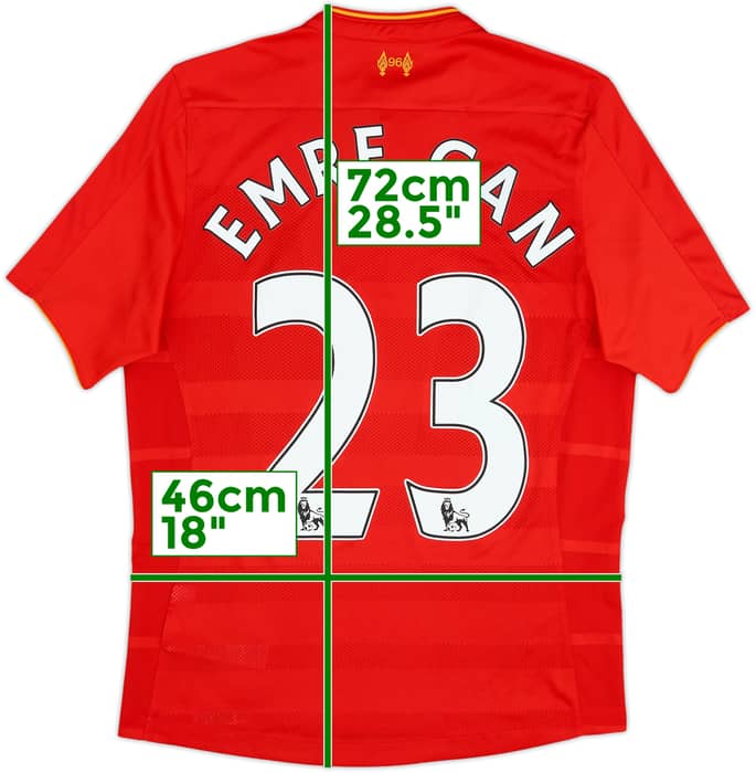 2016-17 Liverpool Home Shirt Emre Can #23 - 7/10 - (S)