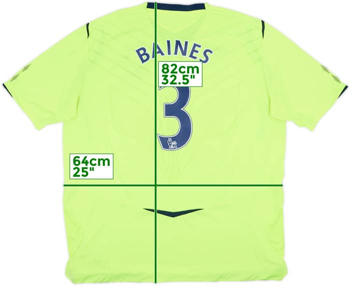 2008-09 Everton Third Shirt Baines #3 - 8/10 - (3XL)