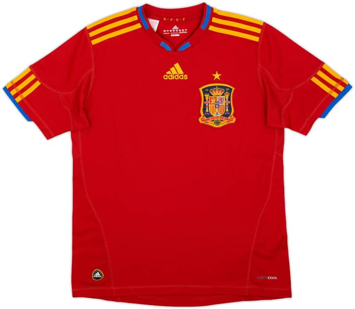 2009-10 Spain Home Shirt - 10/10 - (L.Boys)
