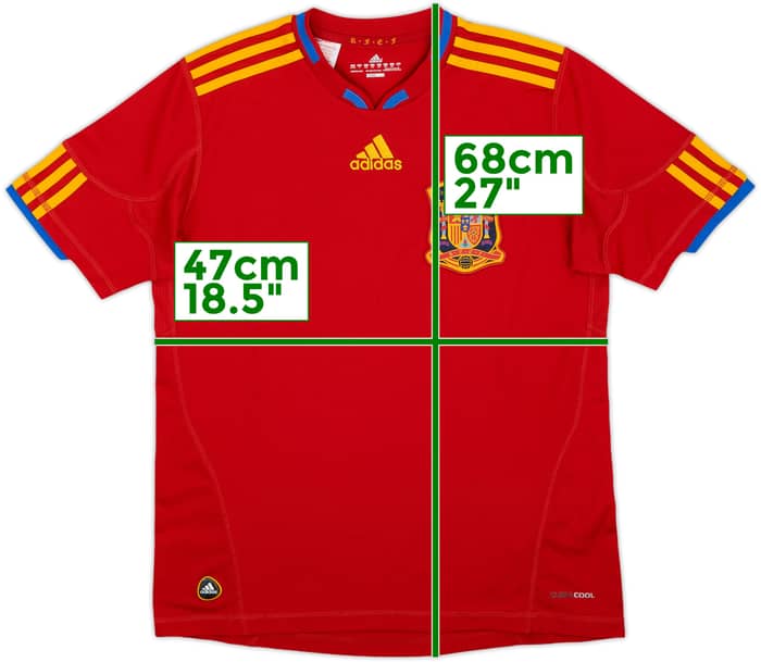 2009-10 Spain Home Shirt - 10/10 - (L.Boys)