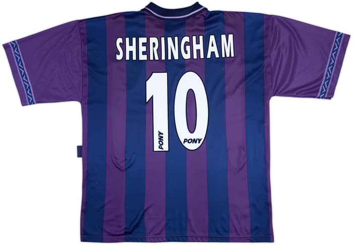 1995-97 Tottenham Away Shirt Sheringham #10 - 8/10 - (L)
