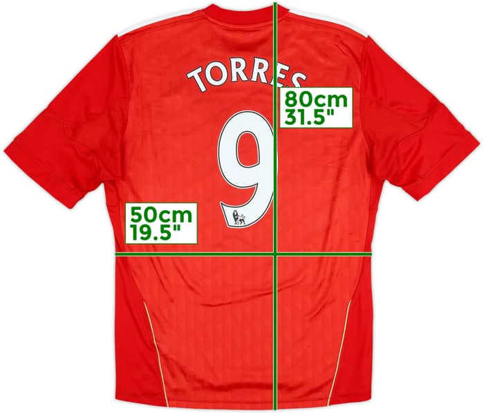 2010-12 Liverpool Home Shirt Torres #9 - 7/10 - (L)