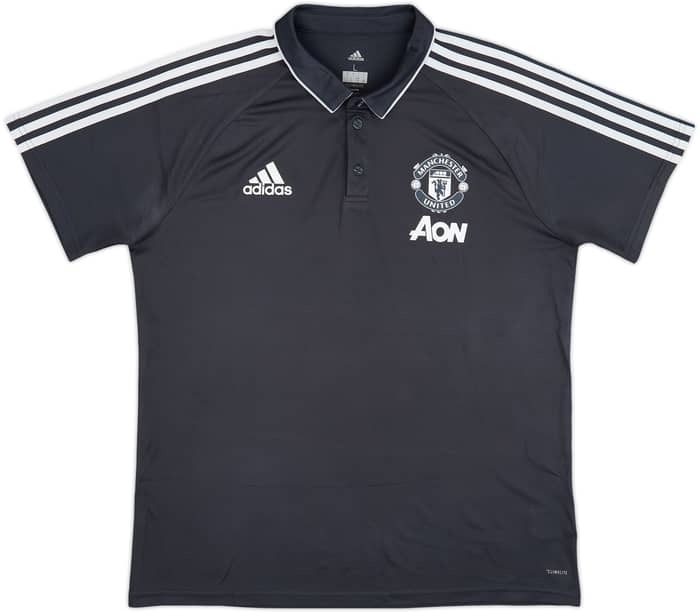 2017-18 Manchester United adidas Polo Shirt - 9/10 - (L)