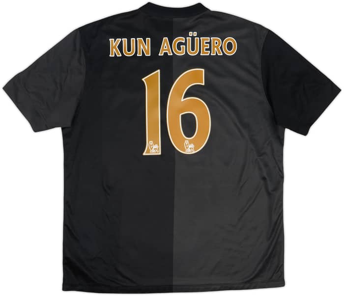 2013-14 Manchester City Away Shirt Kun Aguero #16 - 8/10 - (XL)