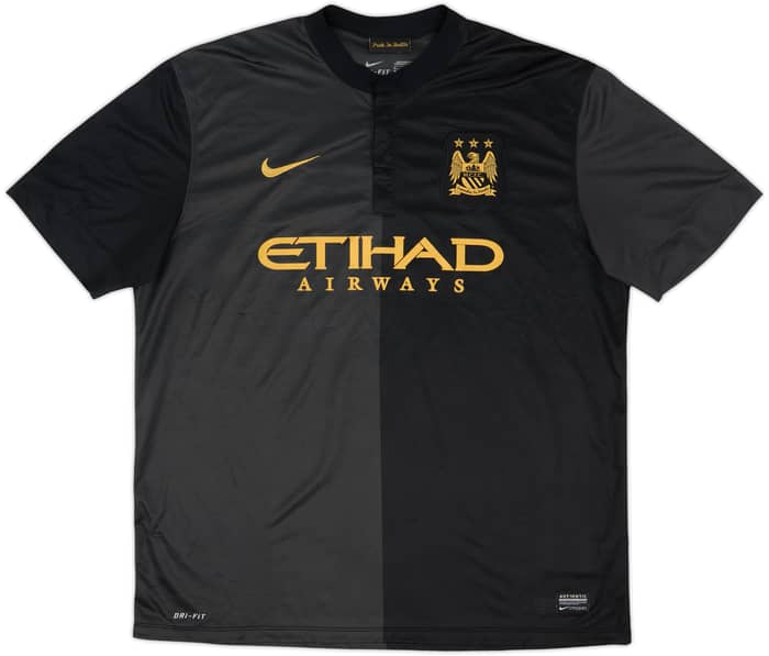 2013-14 Manchester City Away Shirt Kun Aguero #16 - 8/10 - (XL)