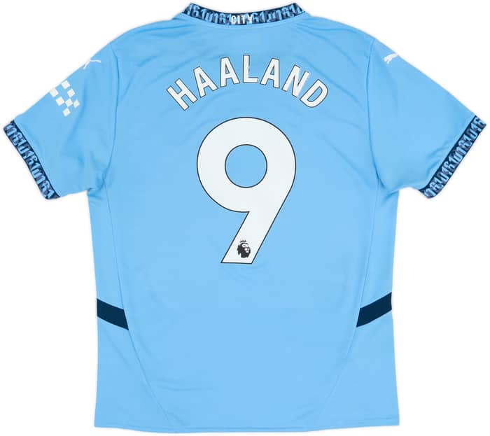 2024-25 Manchester City Home Shirt Haaland #9 - 5/10 - (L)