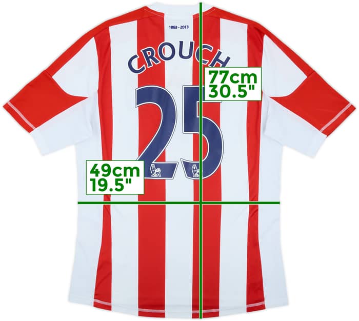 2012-13 Stoke '150 Years' Home Shirt Crouch #25 - 8/10 - (M)