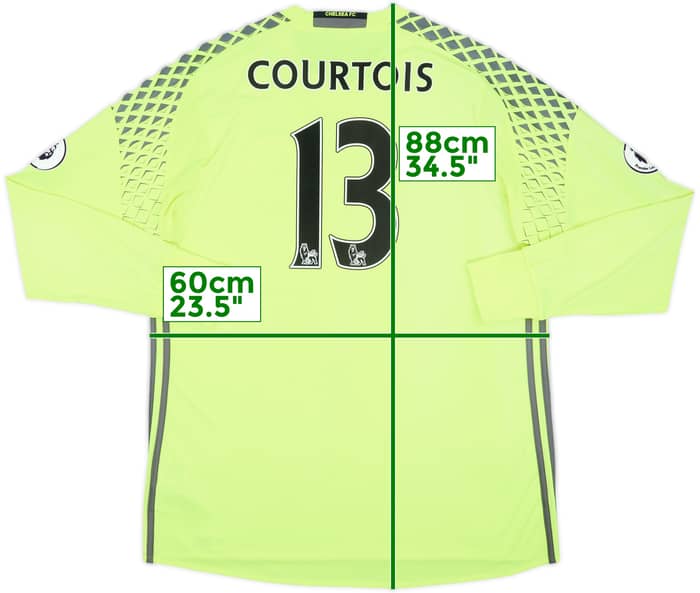 2016-17 Chelsea GK Shirt Courtois #13 - 9/10 - (XL)