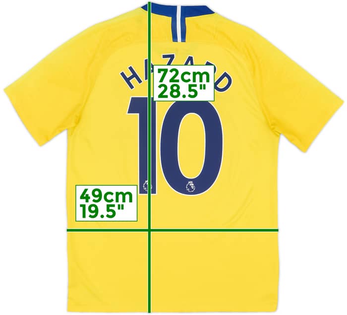 2018-19 Chelsea Away Shirt Hazard #10 - 8/10 - (M)