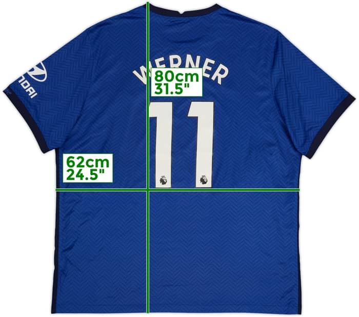 2020-21 Chelsea Home Shirt Werner #11 - 6/10 - (XXL)