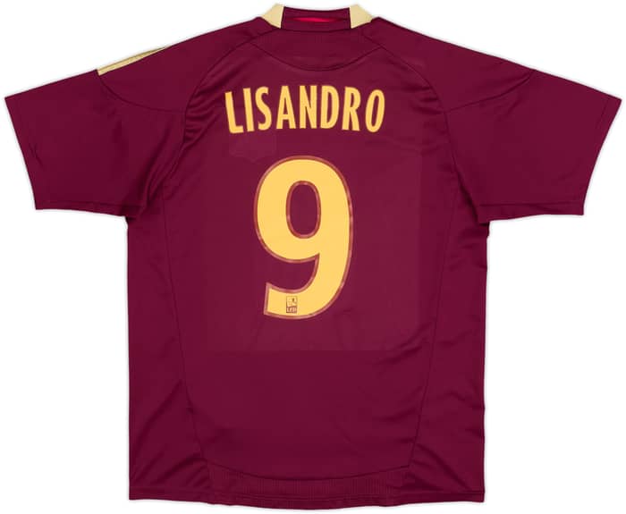 2010-11 Lyon Away Shirt Lisandro #9 - 6/10 - (M)