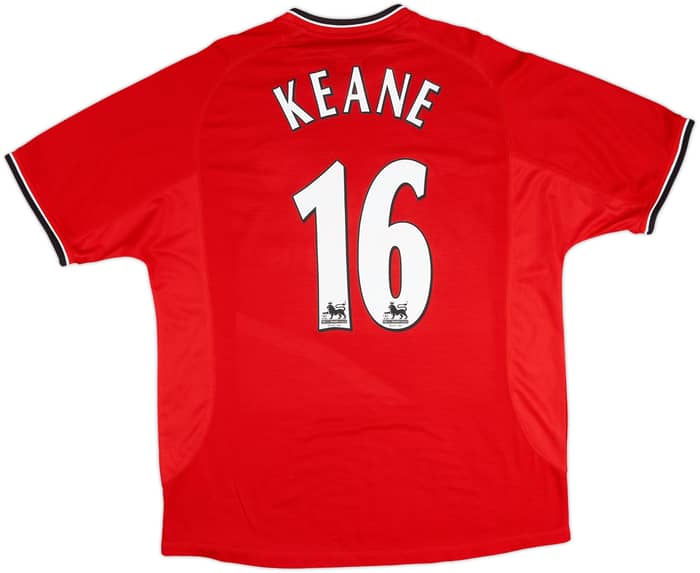 2000-02 Manchester United Home Shirt Keane #16 - 5/10 - (XL)