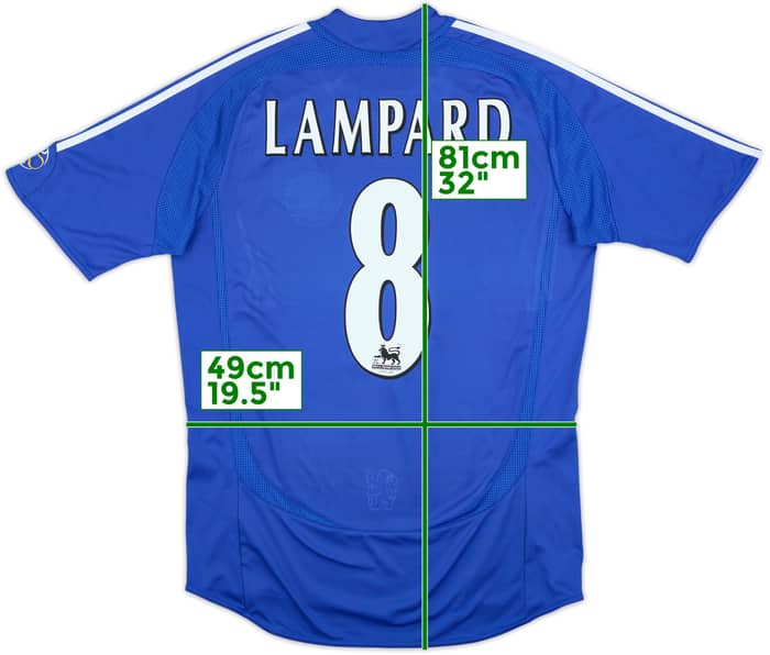 2006-08 Chelsea Home Shirt Lampard #8 - 5/10 - (M)