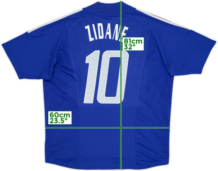 2002-04 France Home Shirt Zidane #10 - 7/10 - (XL)