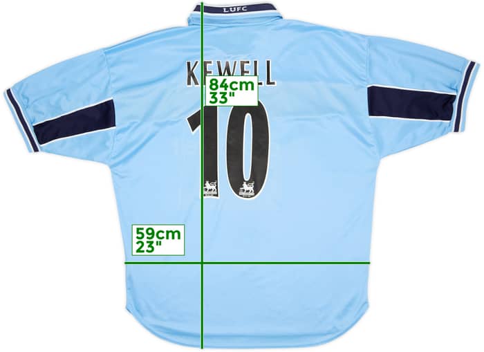 1999-00 Leeds United Away Shirt Kewell #10 - 8/10 - (XL)