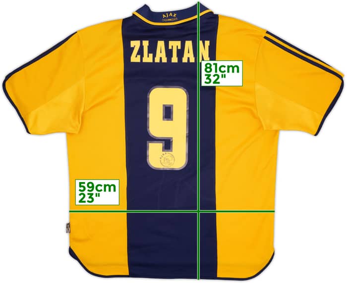 2000-01 Ajax Centenary Away Shirt Zlatan #9 - 9/10 - (XL)