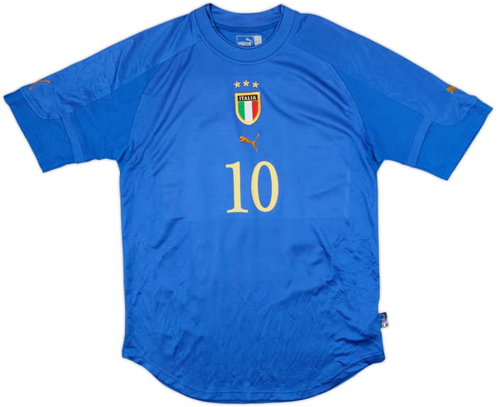 2004-06 Italy Home Shirt Totti #10 - 6/10 - (L)