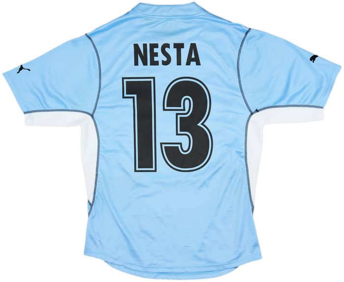 2001-02 Lazio Home Shirt Nesta #13 - 7/10 - (M)