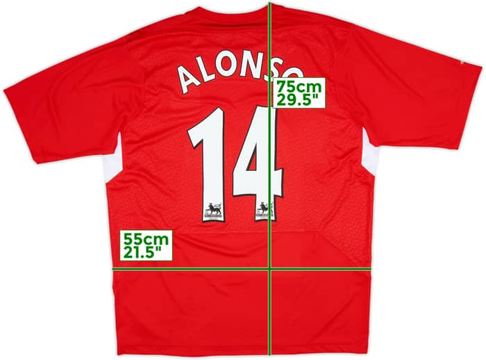 2004-06 Liverpool Home Shirt Alonso #14 - 5/10 - (L)