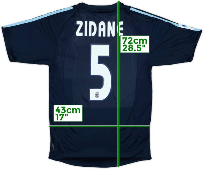 2003-04 Real Madrid Away Shirt Zidane #5 - 6/10 - (S)