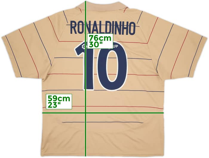 2003-05 Barcelona Basic Away Shirt Ronaldinho #10 - 5/10 - (XL)