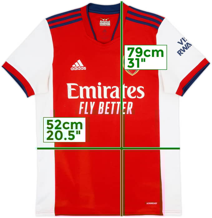 2021-22 Arsenal Home Shirt - 5/10 - (M)