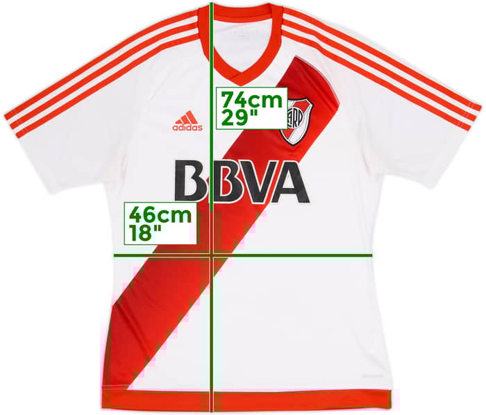 2016-17 River Plate Home Shirt - 8/10 - (M)