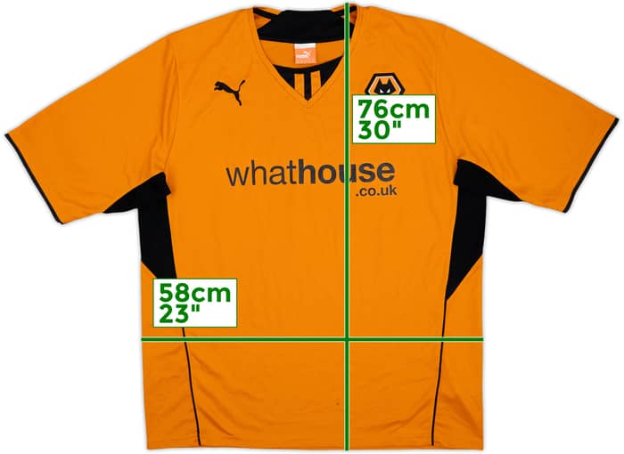 2013-14 Wolves Home Shirt - 6/10 - (XL)