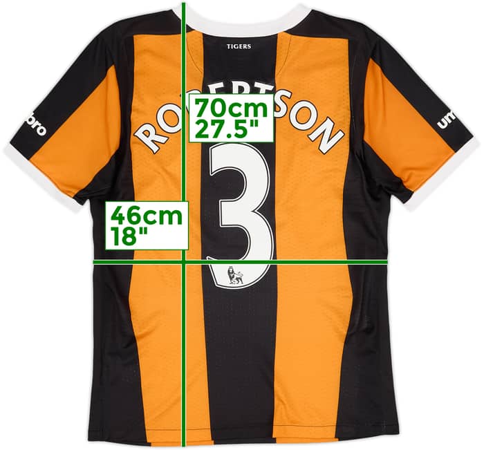 2016-17 Hull City Home Shirt Robertson #3 - 8/10 - (S)